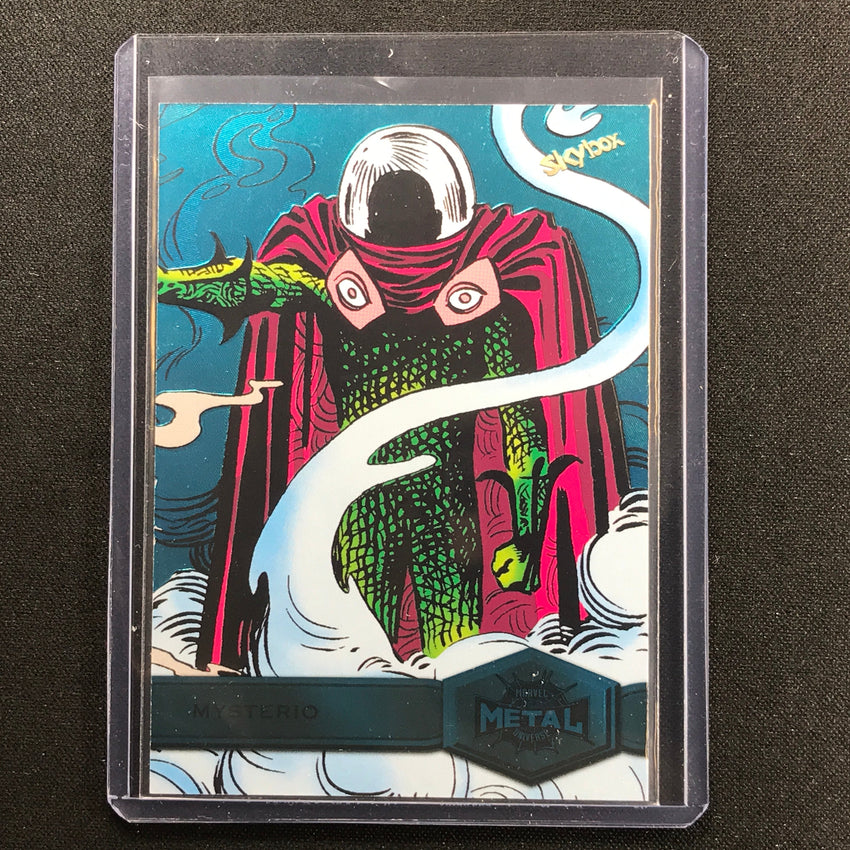 2021-2022 Marvel Spider-man Metal Universe Mysterio High Series Turquoise 9/50