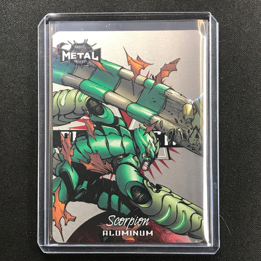 2021-2022 Marvel Spider-Man Metal Universe SCORPION Planet Metal Aluminum #14