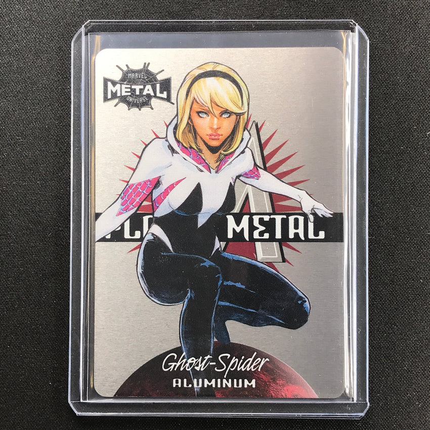 2021-2022 Marvel Spiderman Metal Universe Ghost-spider Planet Metal Aluminum No 20