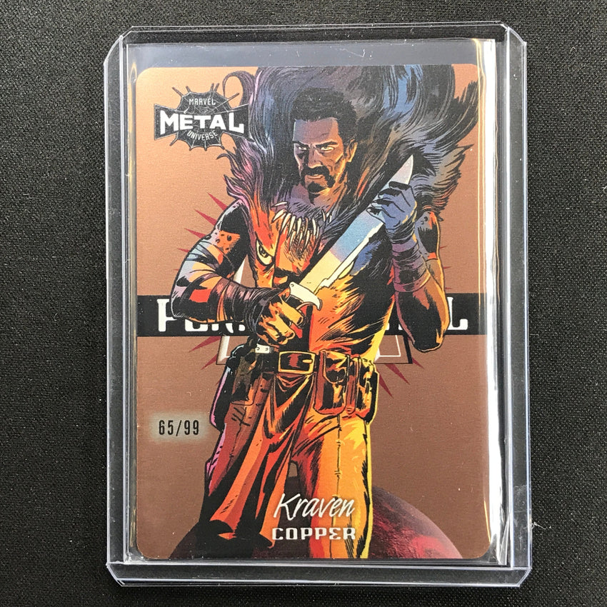 2021-2022 Marvel Spider-man Metal Universe Kraven Planet Metal Copper 65/99