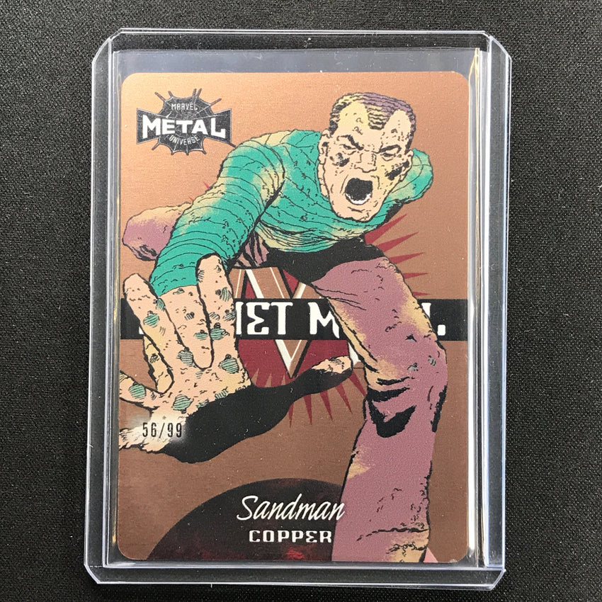2021-2022 Marvel Spider-man Metal Universe Sandman Planet Metal Copper 56/99