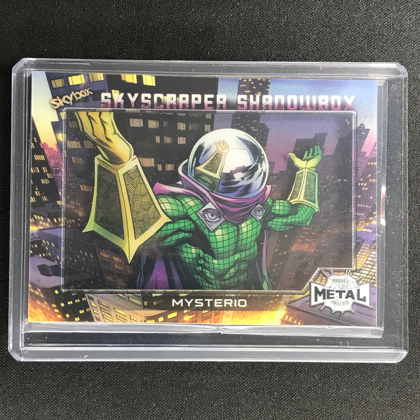 2021-2022 Marvel Spider-Man Metal Universe MYSTERIO Skyscraper Shadowbox #14