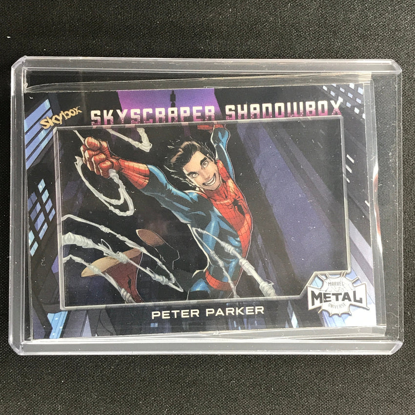 2021-2022 Marvel Spider-man Universe Peter Parker Skyscraper Shadowbox Ssp No 28
