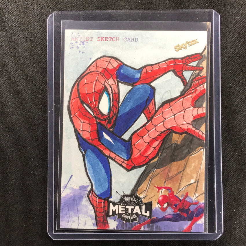 2021-2022 Marvel Spider-man Metal Universe Spider-man Sketch 1/1 Mauro Fodra