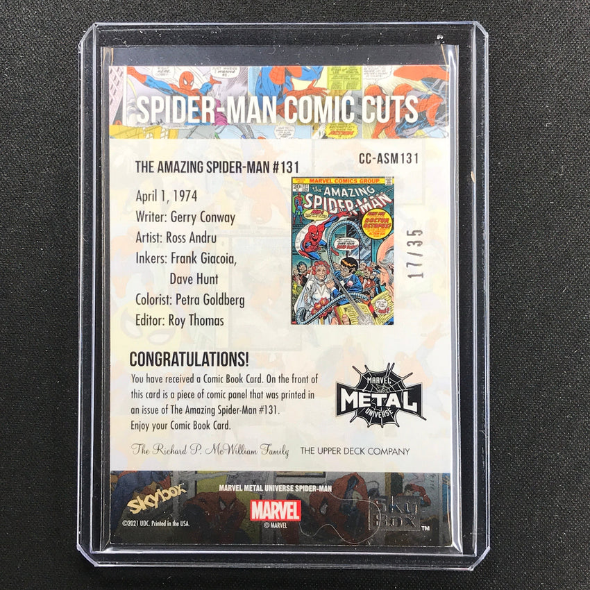 2021-2022 Marvel Spider-man Universe Doctor Octopus No Asm131 Comic Cuts 17/35