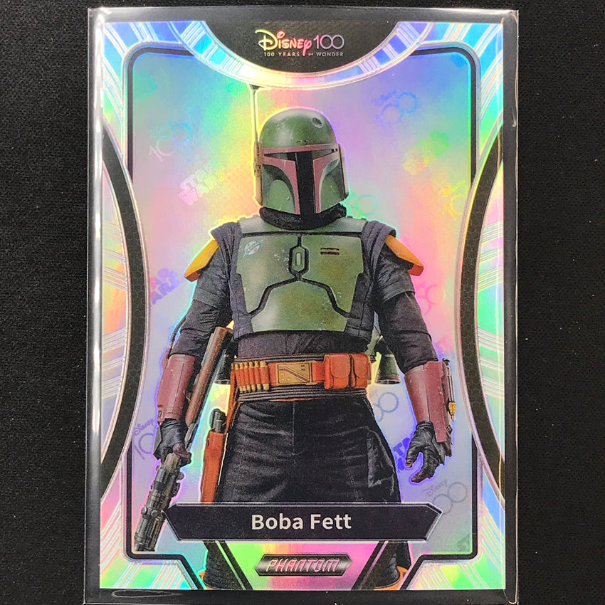 2023 Phantom Disney 100 Star Wars Boba Fett Silver Prizm No 16