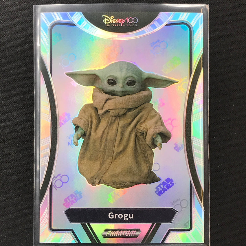 2023 Phantom Disney 100 Star Wars Grogu Silver Prizm No 17