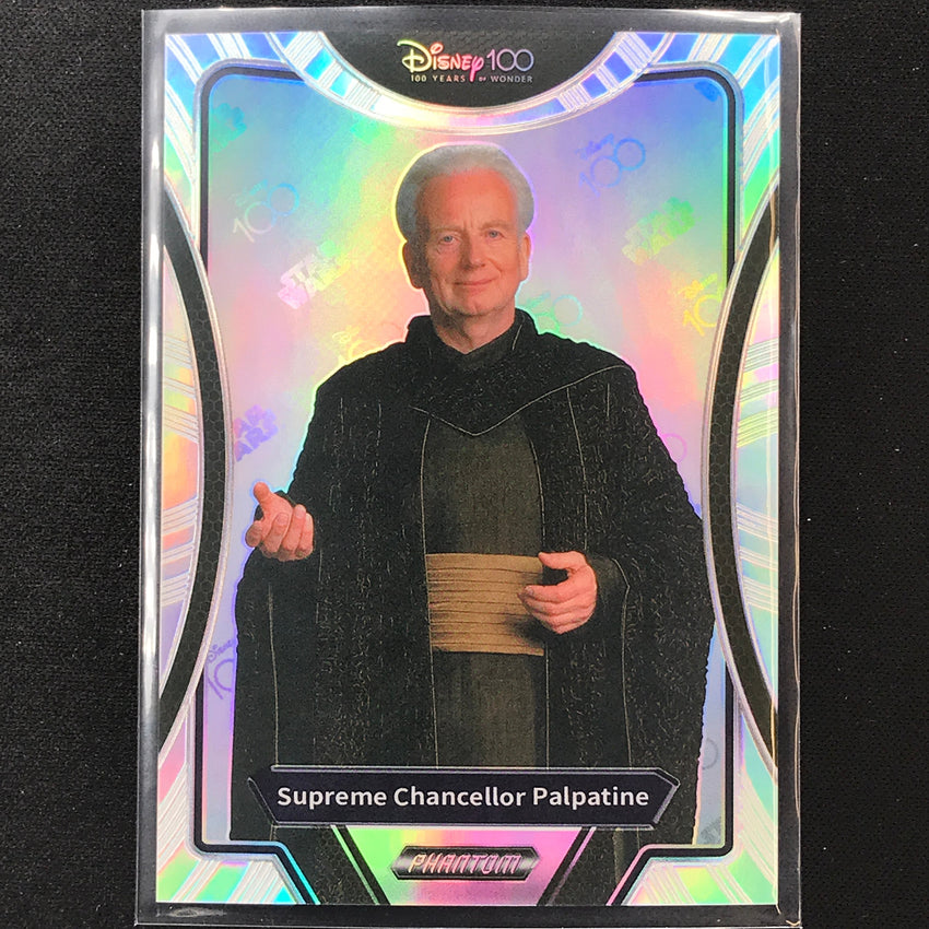 2023 Phantom Disney 100 Star Wars Supreme Chancellor Palpatine Silver Prizm No 20