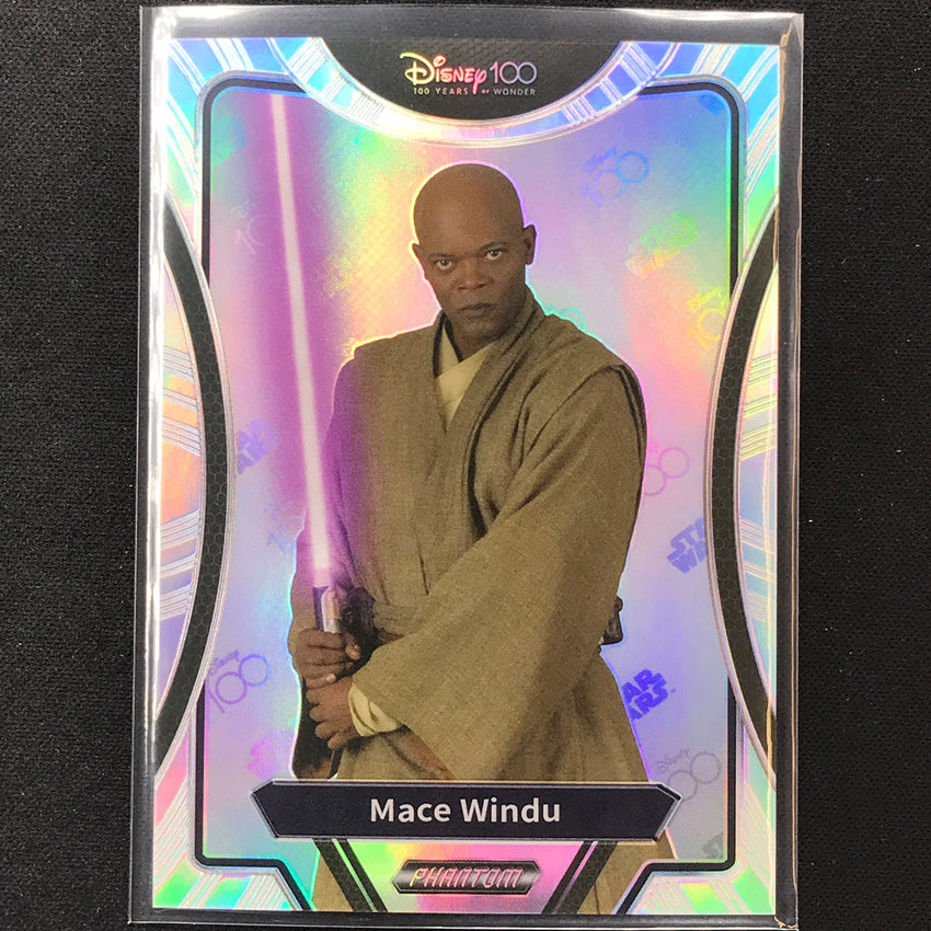 2023 Phantom Disney 100 Star Wars Mace Windu Silver Prizm No 21