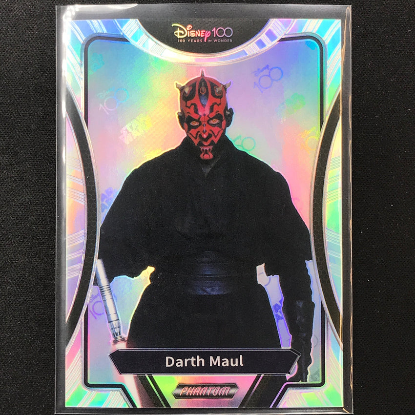 2023 Phantom Disney 100 Star Wars Darth Maul Silver Prizm No 24