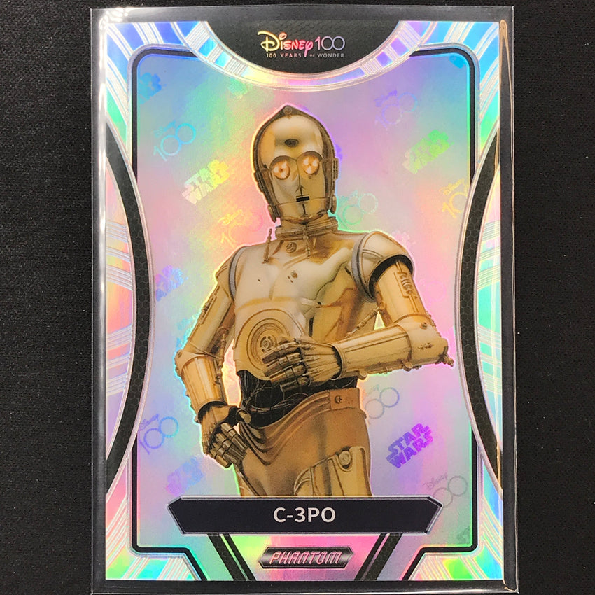 2023 Phantom Disney 100 Star Wars C-3po Silver Prizm No 26