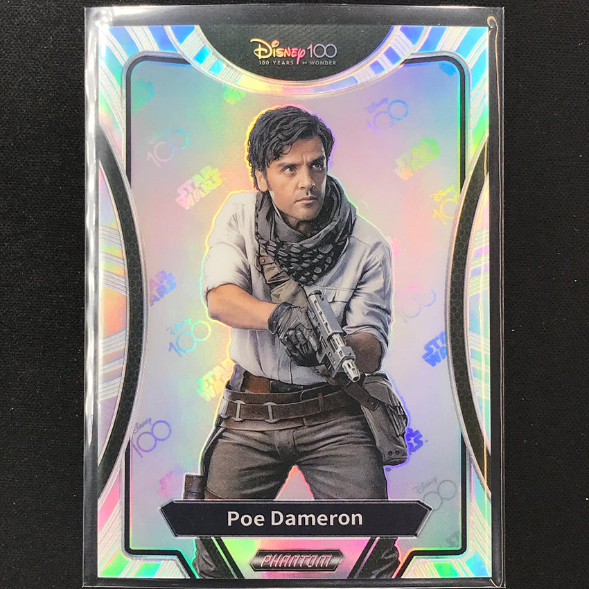 2023 Phantom Disney 100 Star Wars Poe Dameron Silver Prizm No 32