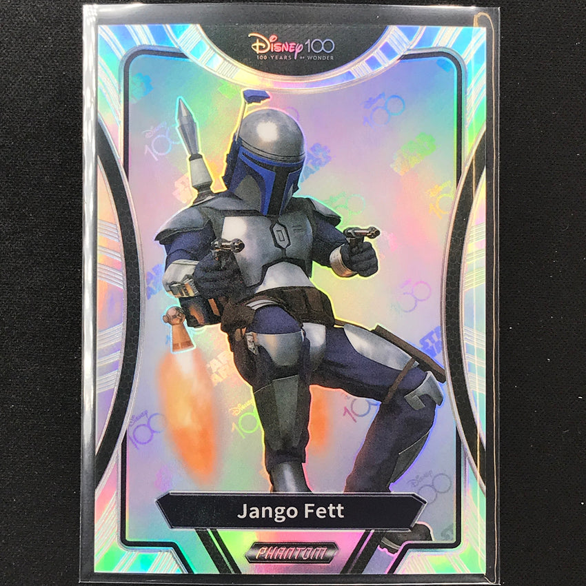 2023 Phantom Disney 100 Star Wars Jango Fett Silver Prizm No 36