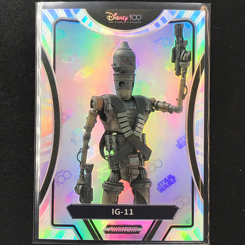 2023 Phantom Disney 100 Star Wars Ig-11 Silver Prizm No 37