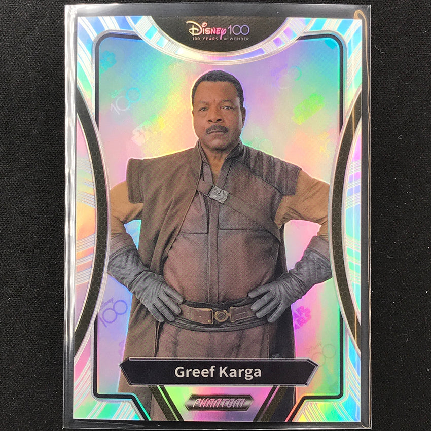 2023 Phantom Disney 100 Star Wars GREEF KARGA Silver Prizm #39