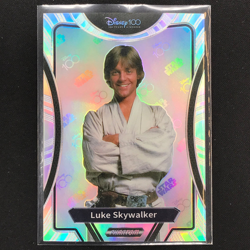2023 Phantom Disney 100 Star Wars Luke Skywalker Silver Prizm No 8