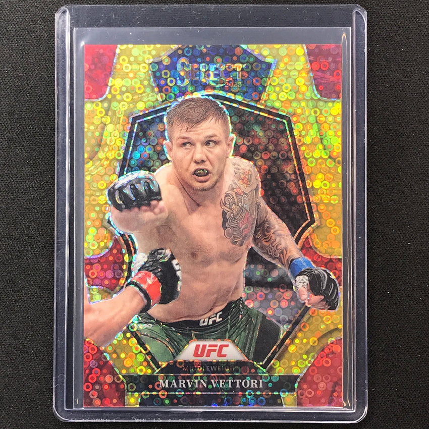 2023 Select UFC Marvin Vettori Premier Level H2 Gold Disco 9/10