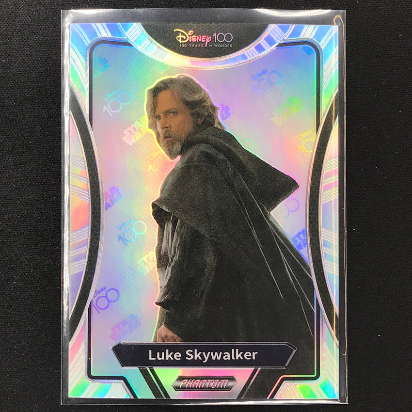 2023 Phantom Disney 100 Star Wars Luke Skywalker Silver Prizm No 9