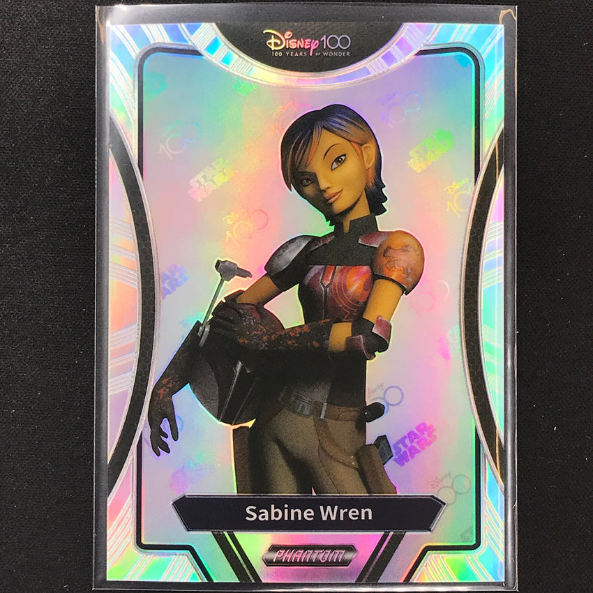 2023 Phantom Disney 100 Star Wars Sabine Wren Silver Prizm No 61