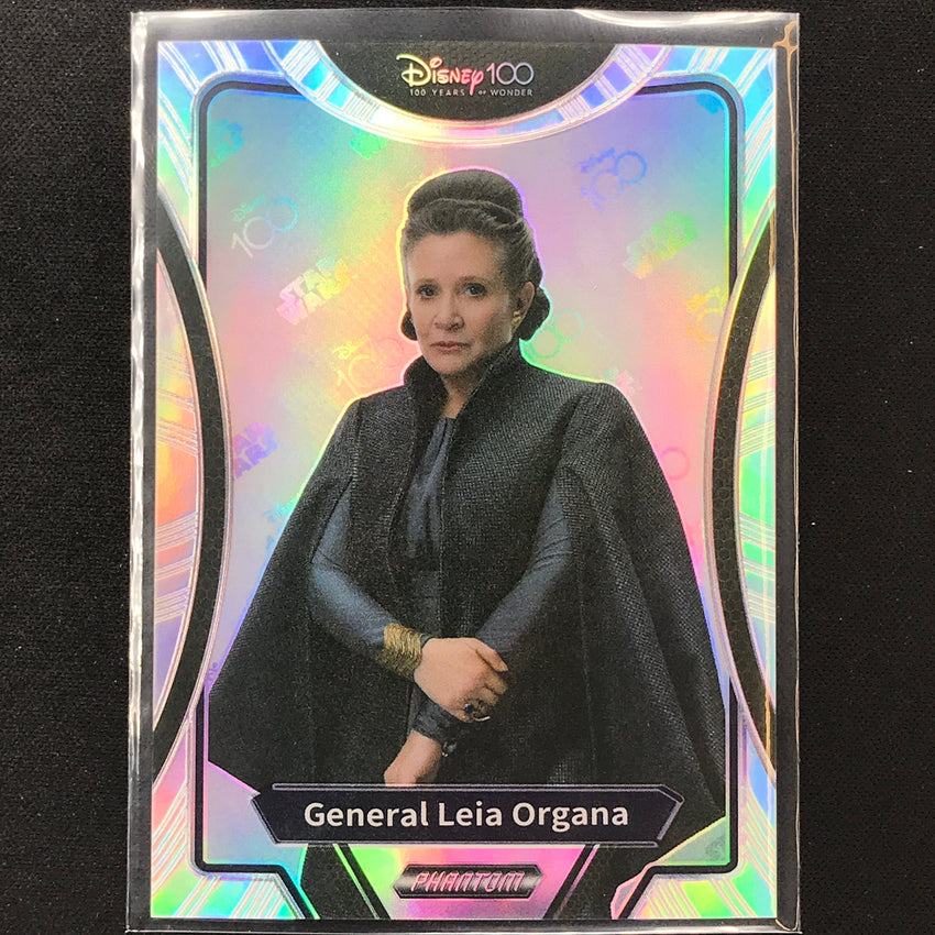 2023 Phantom Disney 100 Star Wars General Leia Organa Silver Prizm No 11