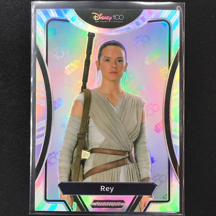 2023 Phantom Disney 100 Star Wars Rey Silver Prizm No 13