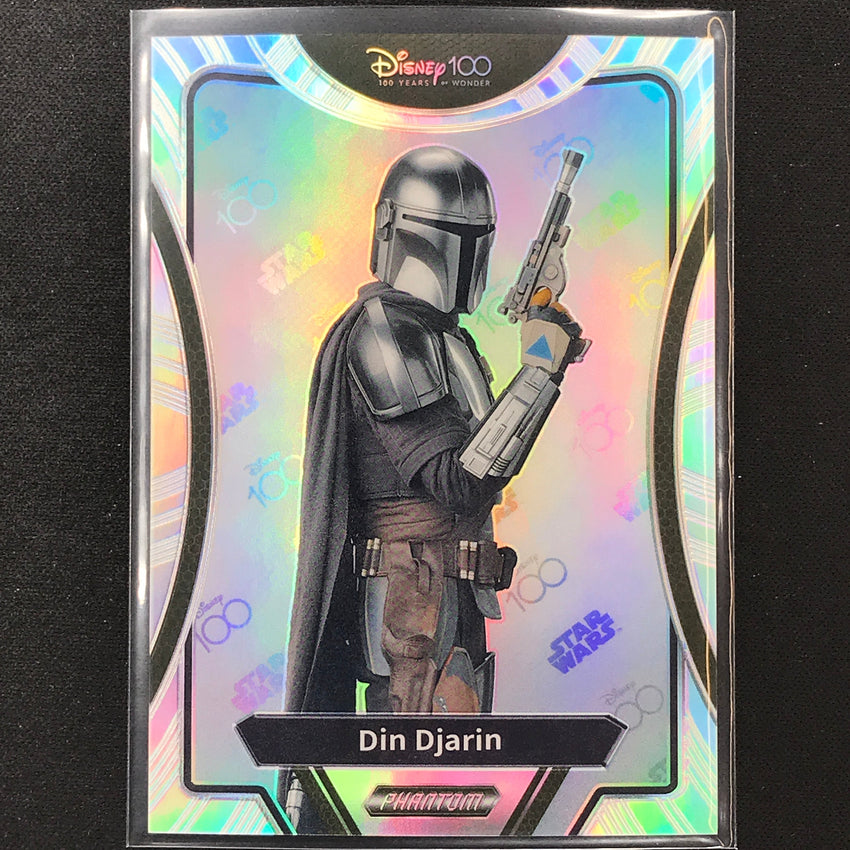 2023 Phantom Disney 100 Star Wars Din Djarin Silver Prizm No 15