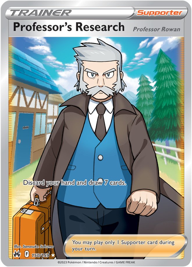 FULL ART Professor's Research [Professor Rowan] - 150/159 - Ultra Rare Crown Zenith