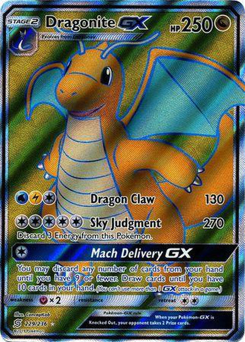 Dragonite GX - 229/236 - Full Art Ultra Rare - Unified Minds-Cherry Collectables