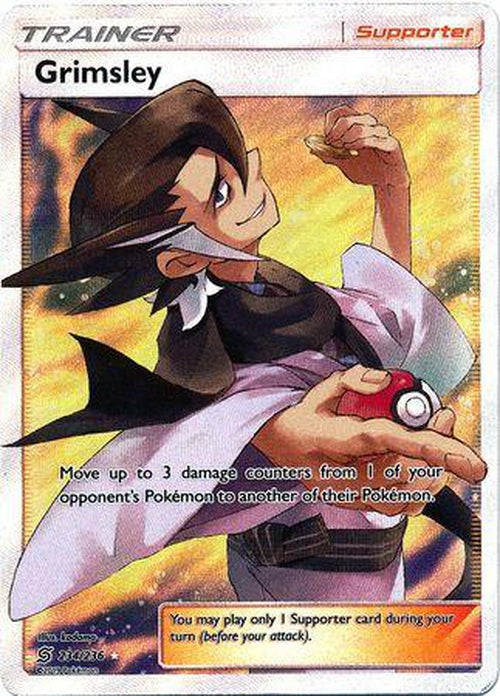 Grimsley - 234/236 - Full Art Ultra Rare - Unified Minds-Cherry Collectables