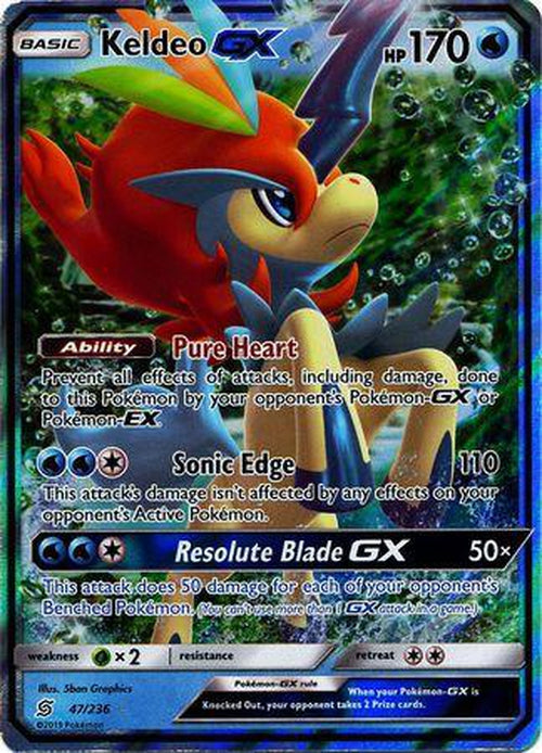 Keldeo GX - 47/236 - Ultra Rare - Unified Minds-Cherry Collectables