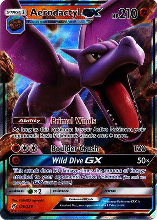 Aerodactyl GX - 106/236 - Ultra Rare - Unified Minds-Cherry Collectables