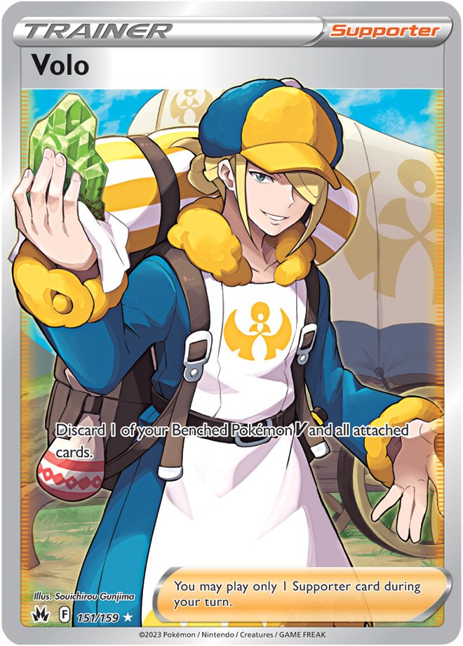 FULL ART Volo - 151/159 - Ultra Rare Crown Zenith