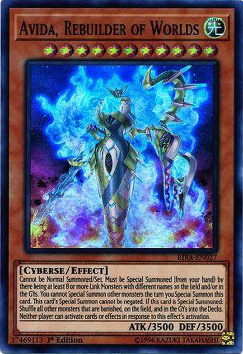 Avida, Rebuilder of Worlds - RIRA-EN027 - Super Rare 1st Edition-Cherry Collectables