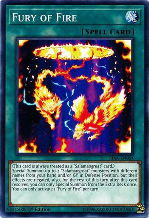 Fury of Fire - RIRA-EN054 - Common 1st Edition-Cherry Collectables