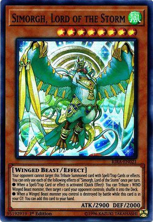 Simorgh, Lord of the Storm - RIRA-EN021 - Super Rare 1st Edition-Cherry Collectables