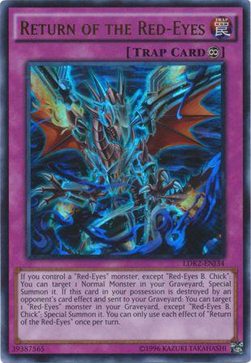 Return of the Red 3x - LDK2-ENJ34 - Ultra Rare - PLAYSET (3)-Cherry Collectables