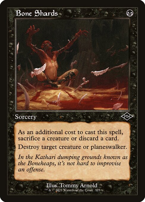 FOIL RETRO Bone Shards #395 - MH2 Modern Horizons 2