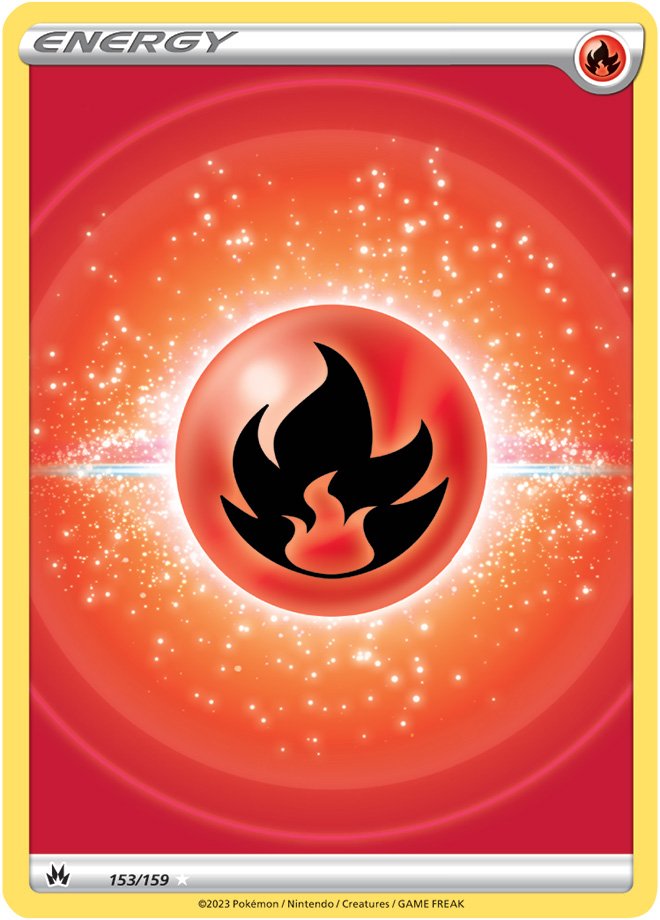 Fire Energy - 153/159 - Ultra Rare Crown Zenith