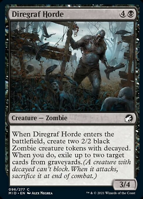 96Diregraf Horde 96/277 Common - Midnight Hunt