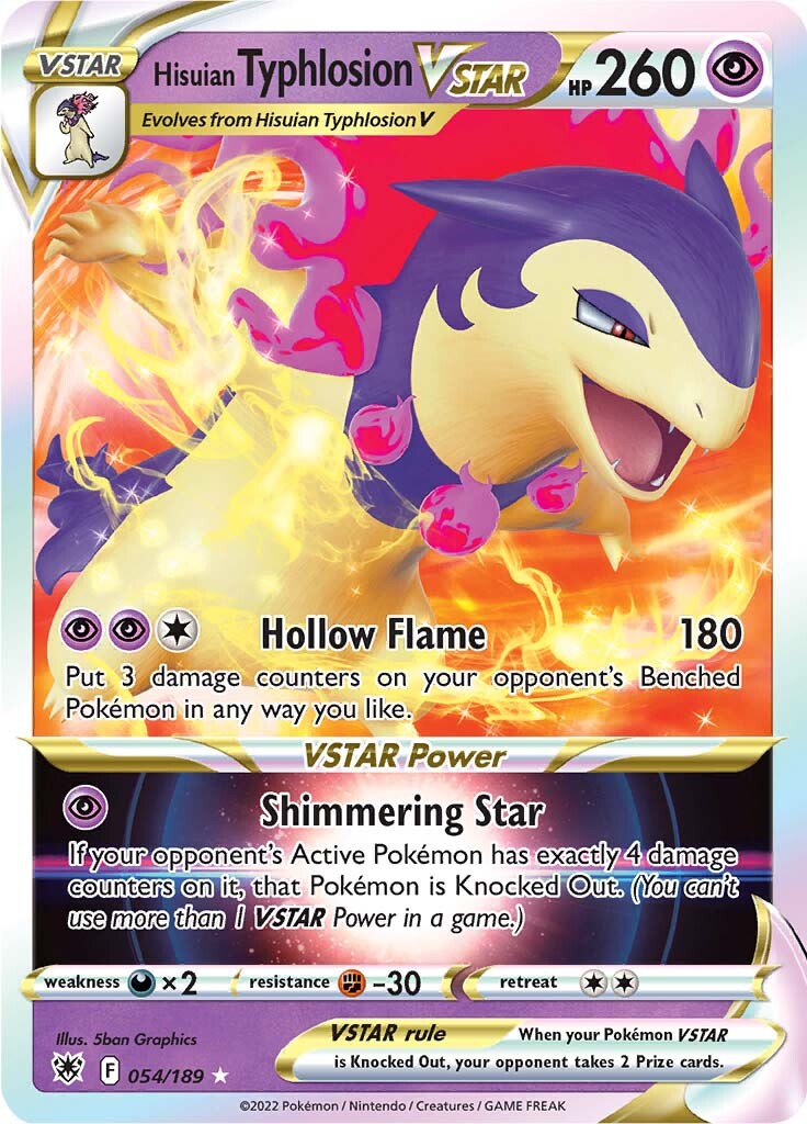 Hisuian Typlosion VSTAR - 054/189 - Ultra Rare