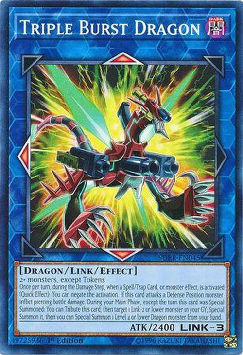 Triple Burst Dragon - SDRR-EN045 - Common 1st Edition-Cherry Collectables