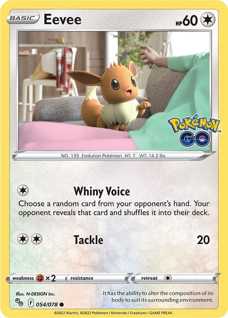 Eevee - 054/078 - Common Pokemon Go