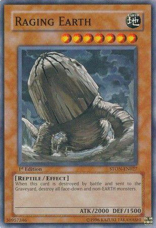 Raging Earth - STON-EN027 - Common 1st Edition-Cherry Collectables