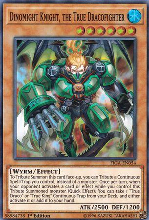 Dinomight Knight, the True Dracofighter - FIGA-EN054 - Super Rare 1st Edition-Cherry Collectables