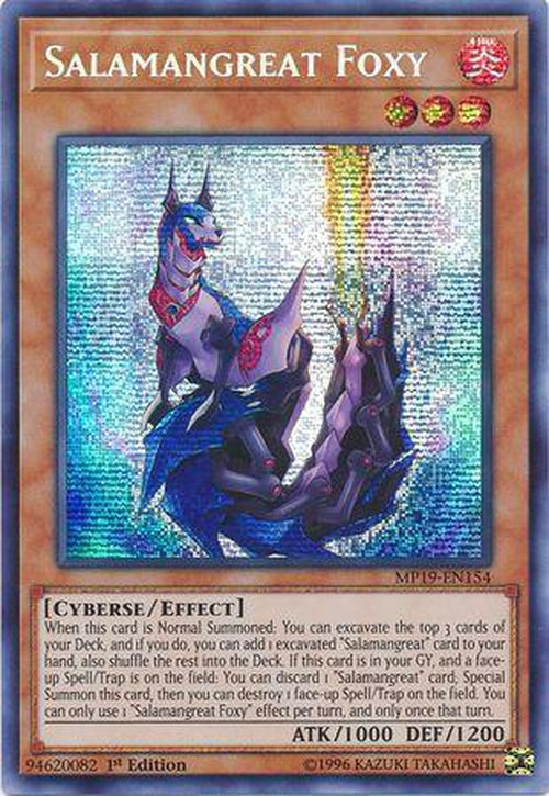 Salamangreat Foxy - MP19-EN154 - Prismatic Secret Rare 1st Edition-Cherry Collectables