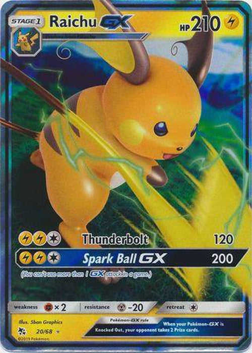 Raichu GX - 20/68 - Ultra Rare - Hidden Fates-Cherry Collectables