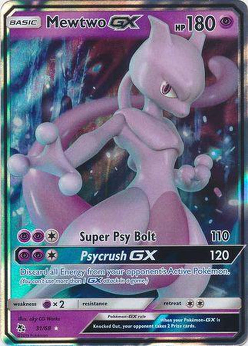 Mewtwo GX - 31/68 - Ultra Rare - Hidden Fates-Cherry Collectables