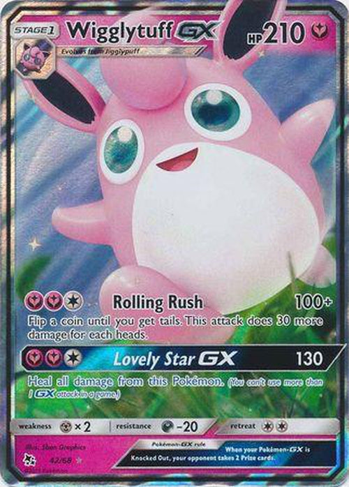 Wigglytuff GX - 42/68 - Ultra Rare - Hidden Fates-Cherry Collectables