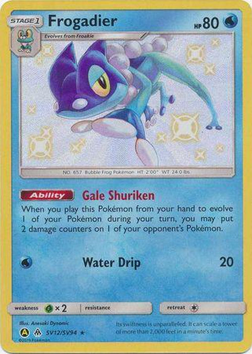 Frogadier - SV12/SV94 - Shiny Rare - Hidden Fates-Cherry Collectables