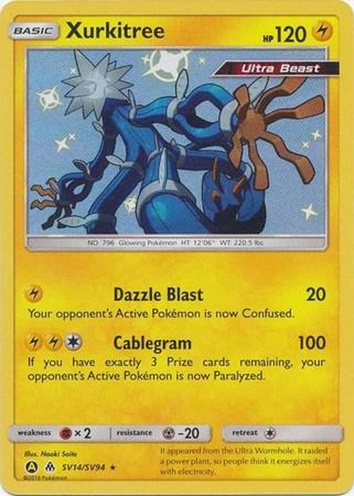 Xurkitree - SV14/SV94 - Shiny Rare - Hidden Fates-Cherry Collectables